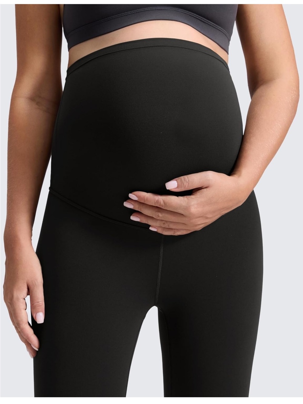 CRZ YOGA Maternity High-Waist Black Leggings